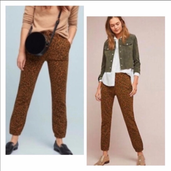 Sanctuary + Anthropologie Leopard Joggers - Picture 3 of 9